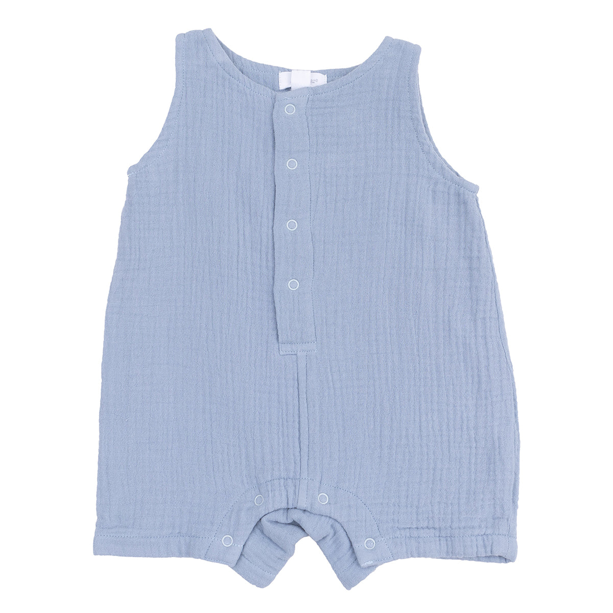 Boy's Dusty Blue Sleeveless Romper