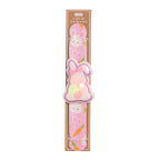 Light-up slap bracelet with lavender bunny and pink strap design