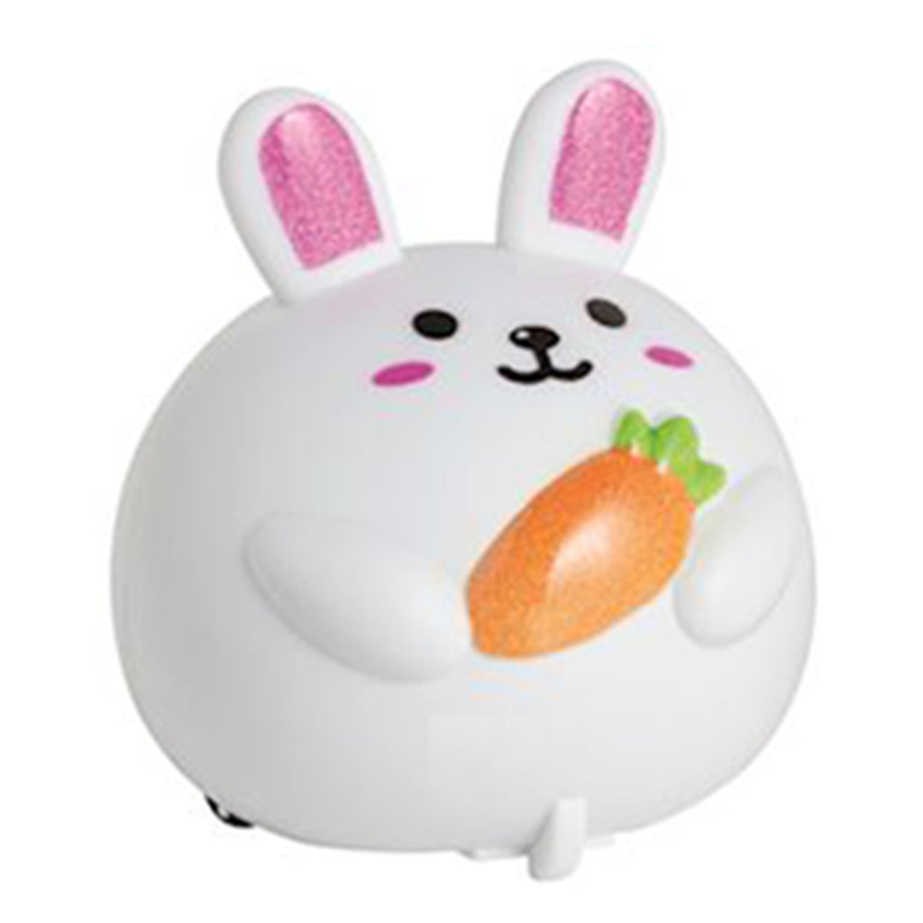 Funny Bunny white pull-back racer Easter toy