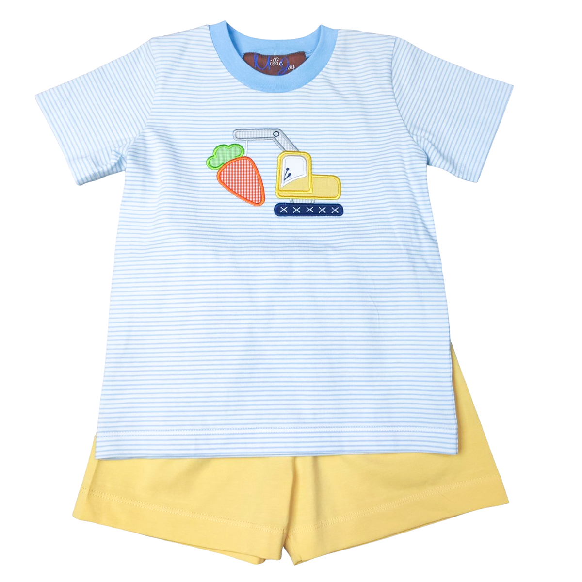 Easter Time Boy's Appliqued Shorts Set