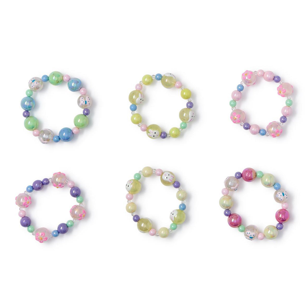 Hand-Painted Beaded Little Girl's Bracelets