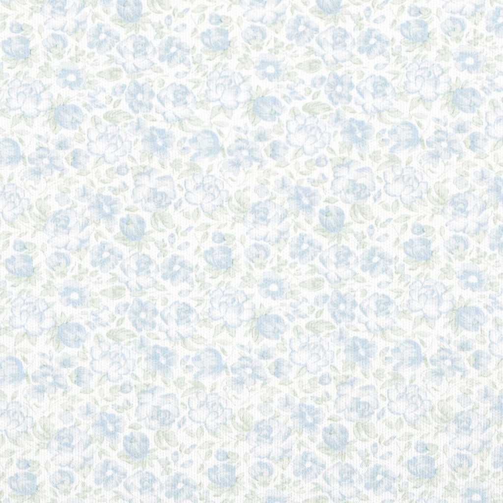 Floral pattern with small blue flowers