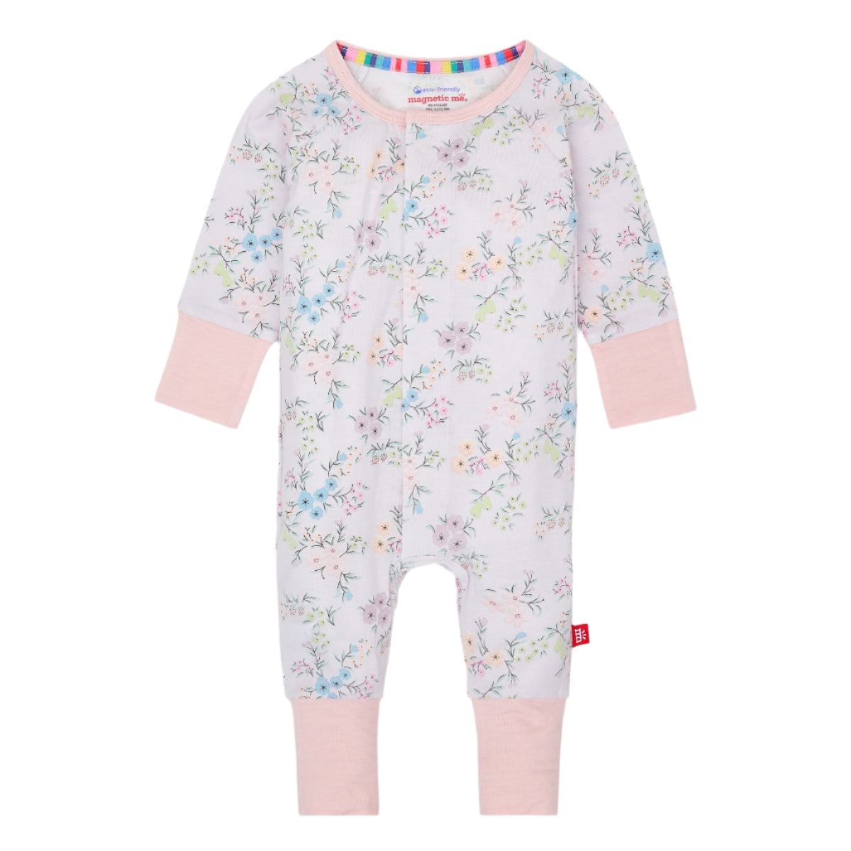 Emily Floral Baby Girl's Grow With Me Coverall