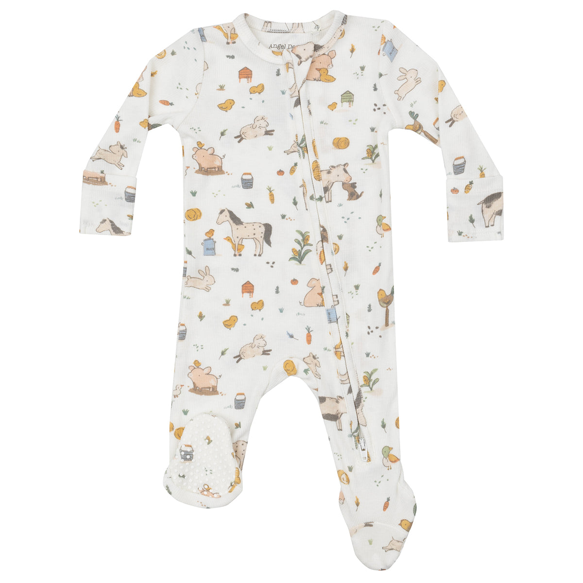 Boy's Farm Babies Zippered Footie