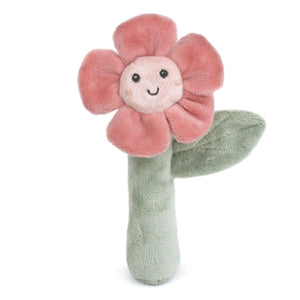 Mon Ami Pink Flower Baby Rattle