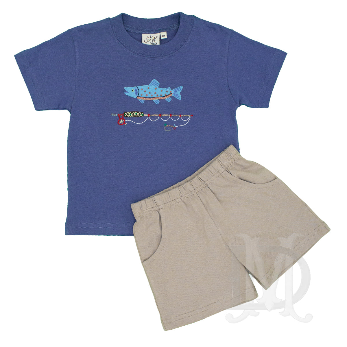 Luigi Kids Toddler Boy's Fly Fishing Shorts Set - Madison-Drake Children's  Boutique