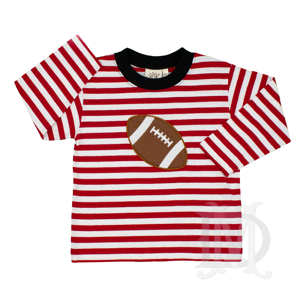 Little Boy's Appliqued Football Long Sleeve Shirt by Luigi Kids