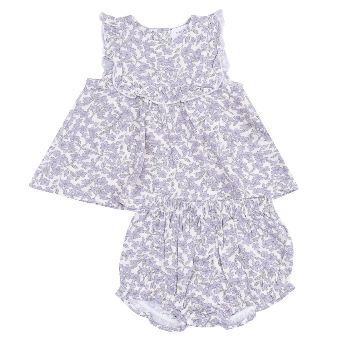 Girl's Forget Me Not Ruffled Bloomer Set 