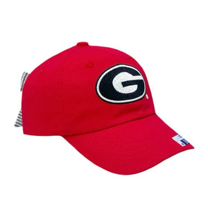 University of Georgia on Red Girl's Bow Hat