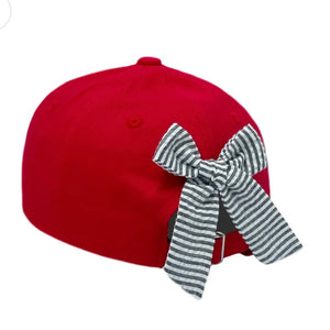 University of Georgia on Red Girl's Bow Hat