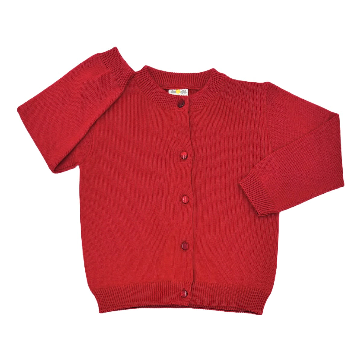 Toddler Girl's Classic Red Cardigan Sweater 