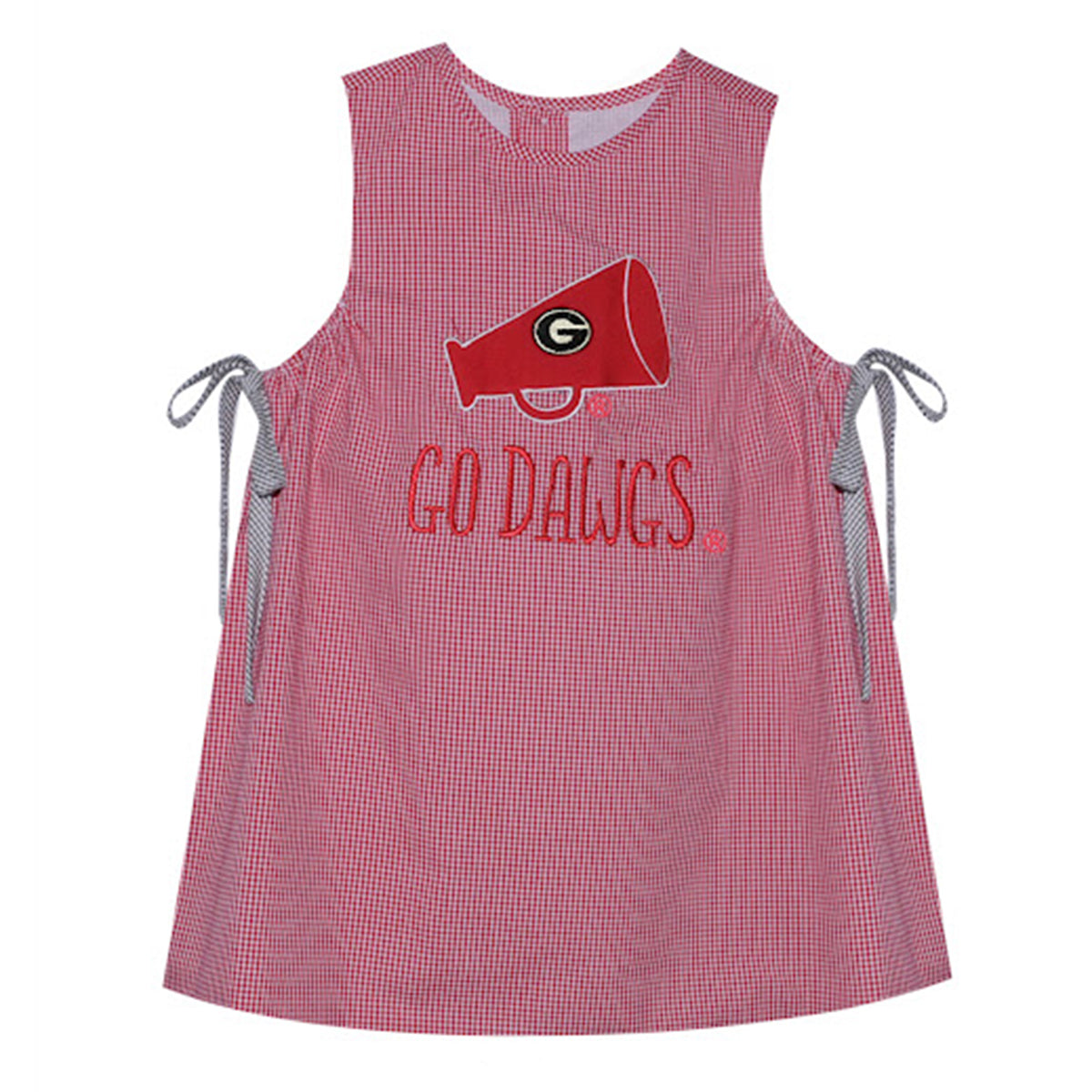 Girl's UGA Applique Megaphone Dress