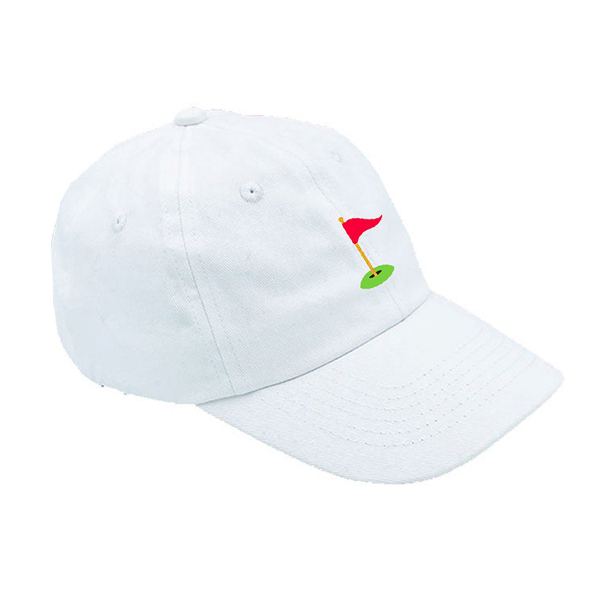 Putting Green on Winnie White Toddler Baseball Cap