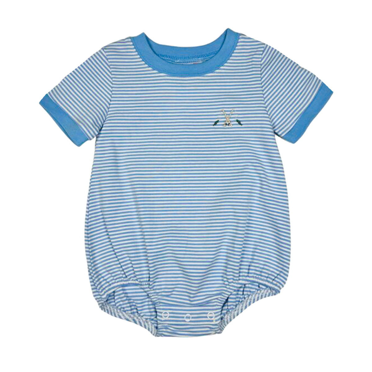 Boy's Embroidered Gone Fishing Knit Bubble