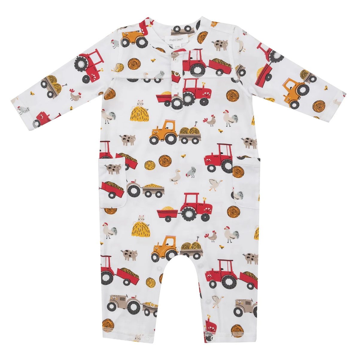 Boy's Happy Tractors Romper 