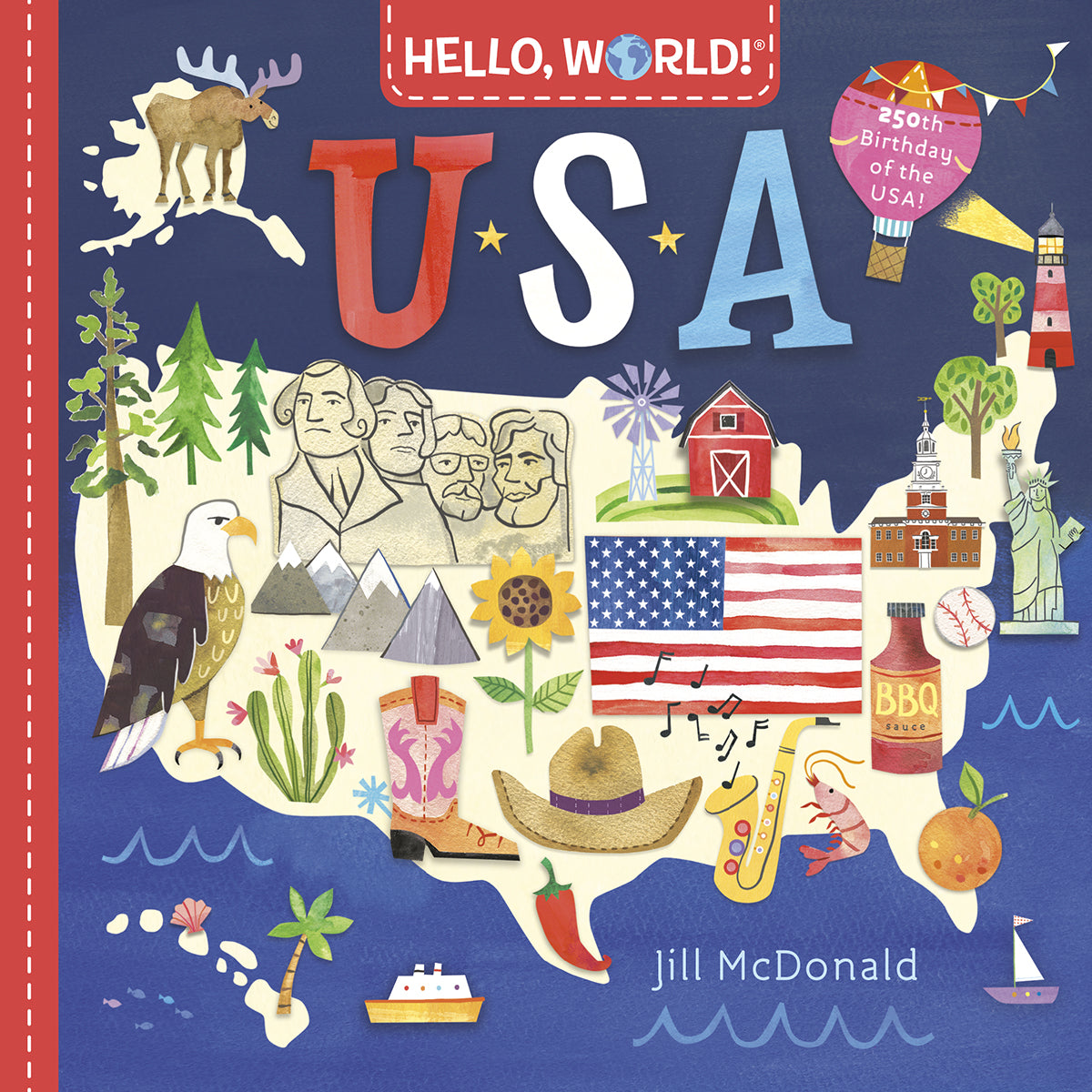 Hellow World USA America's 250th Birthday board book