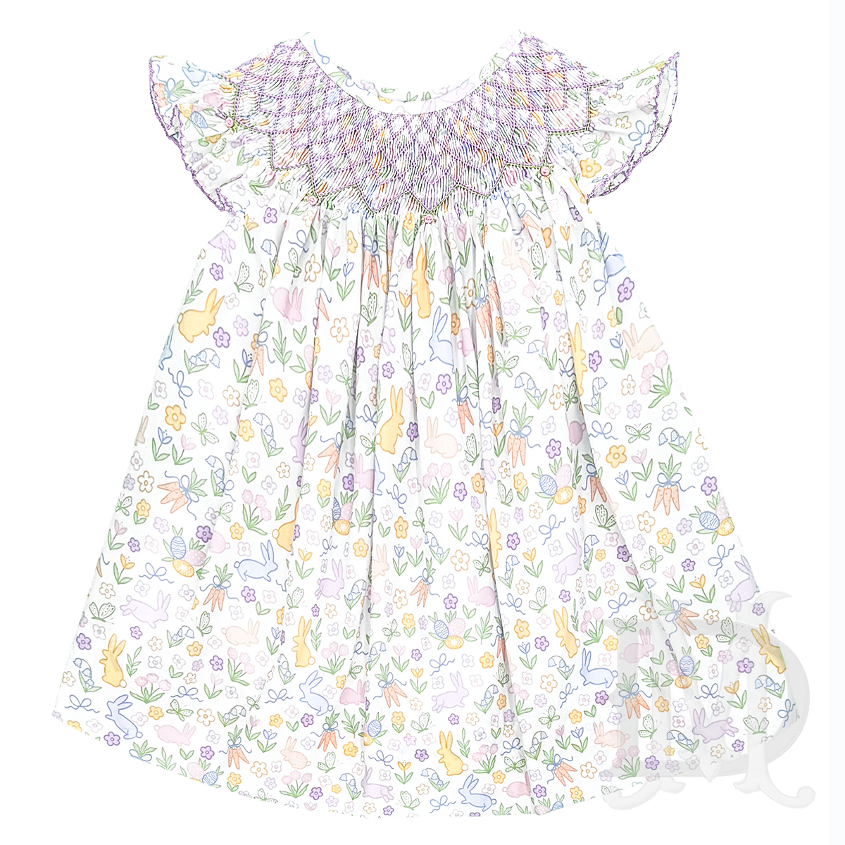 Girl's Hippity Hop Smocked Easter Dress