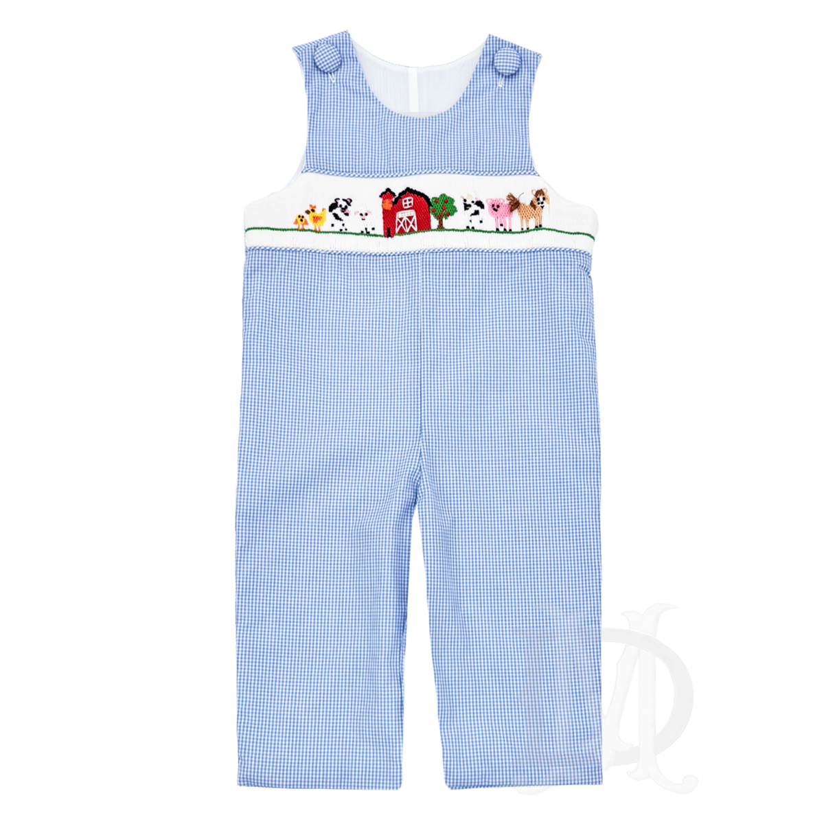 Farm Animals Smocked Longall