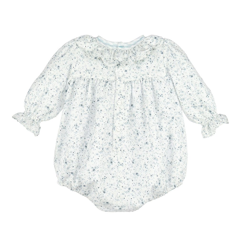 Ice Blue Floral Flurries Bubble