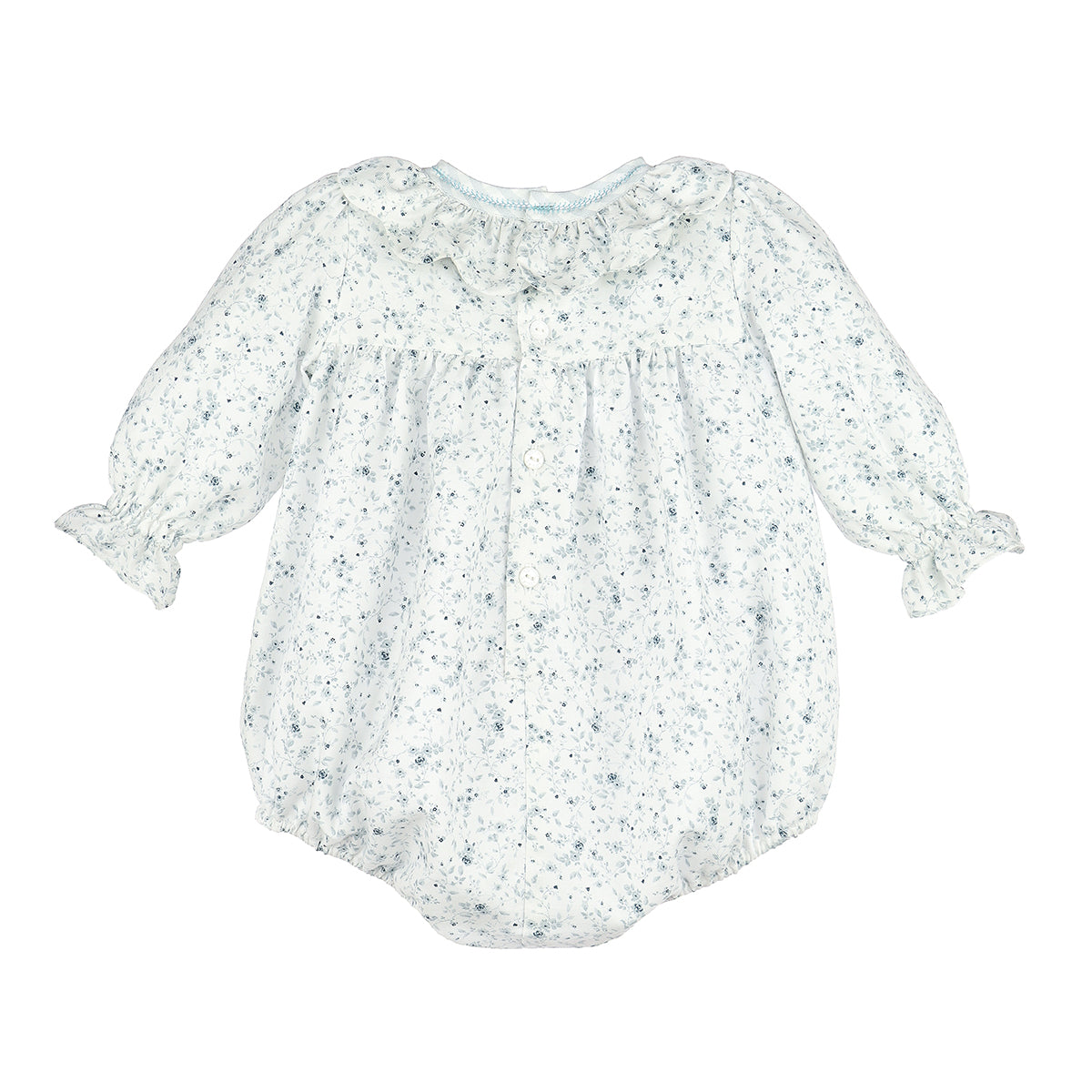 Ice Blue Floral Flurries Bubble