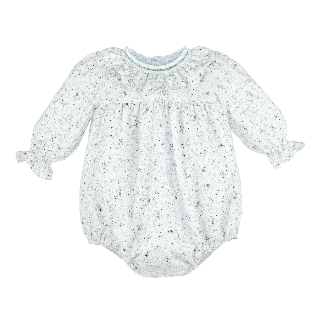 Ice Blue Floral Flurries Bubble