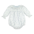 Ice Blue Floral Flurries Bubble