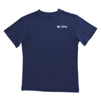 Navy blue t-shirt with a J. Bailey logo and baseball on the chest