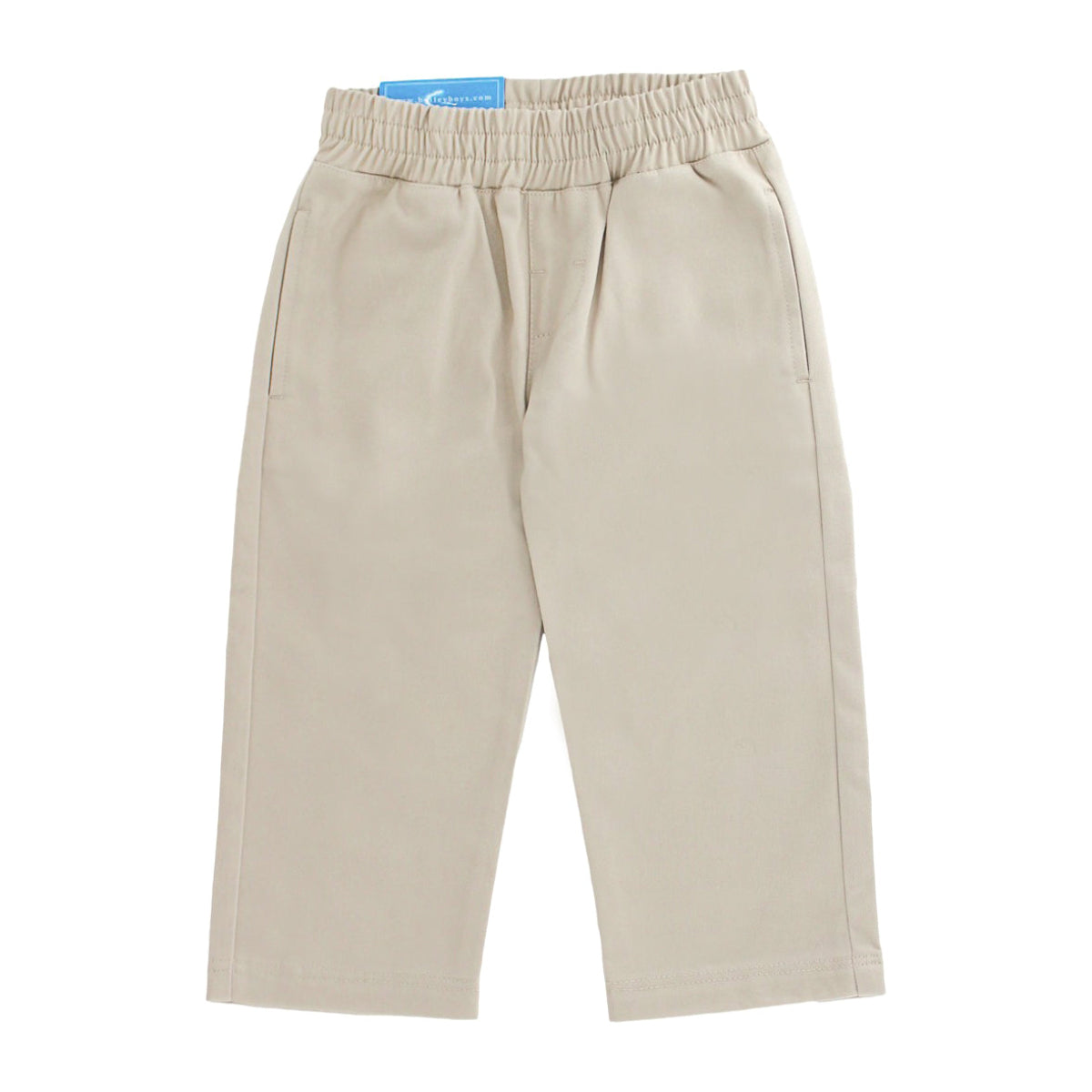J. Bailey boys khaki pull-on chino pants with elastic waistband