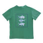 Boys green t-shirt with shark design 