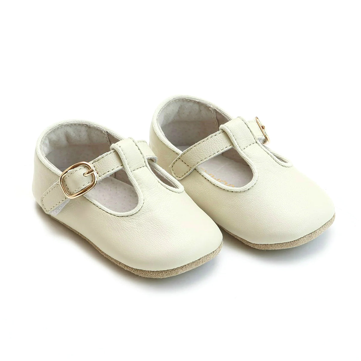 Lamour Baby Girl's Beige Evie Mary Jane Shoes