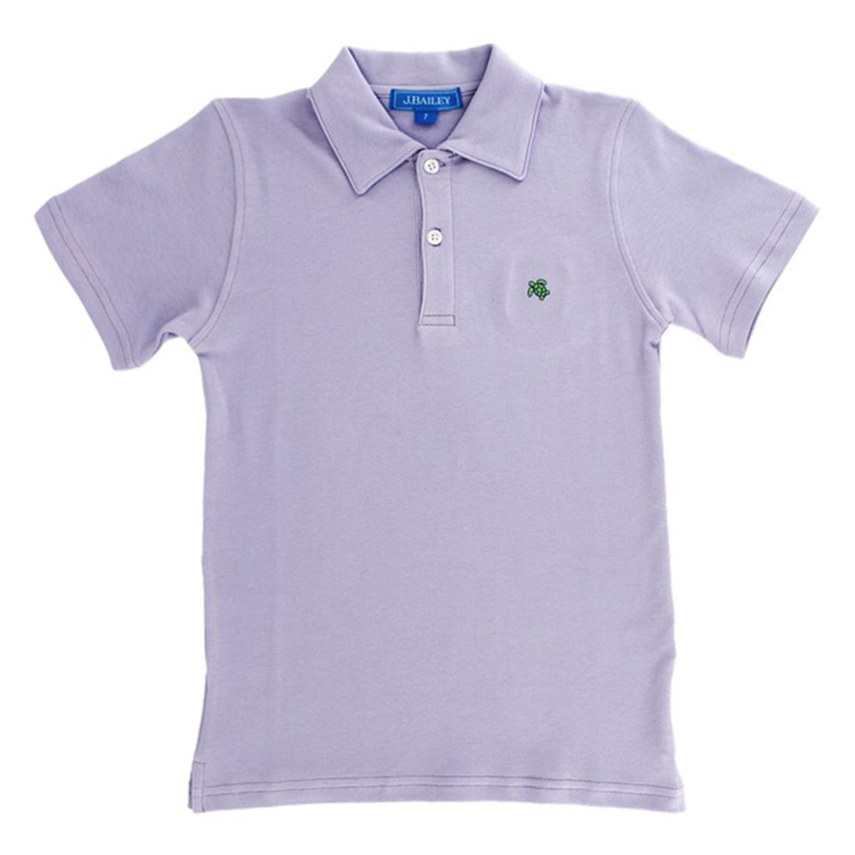 J. Bailey Boys Short Sleeve Lavender Polo Shirt