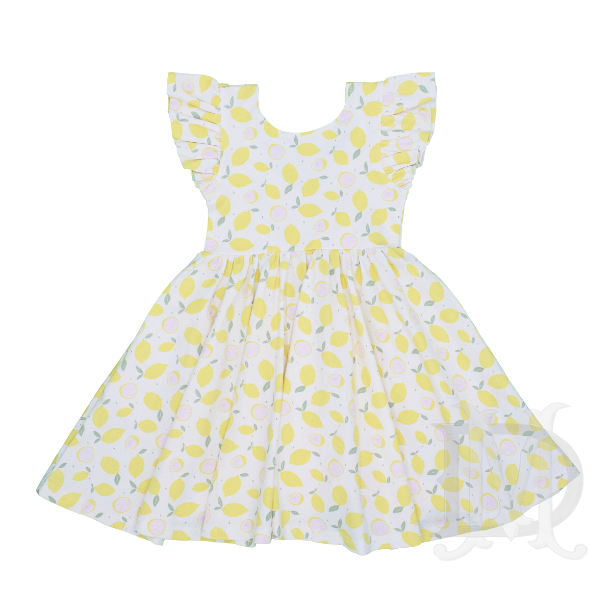 Toddler Girl's Lemon Drop Olivia Twirl Dress