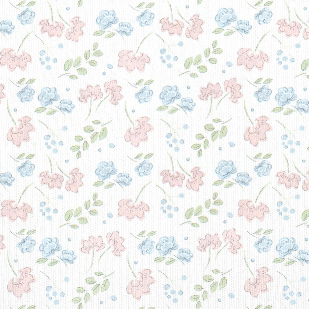 Pink and blue floral Liberty-inspired print