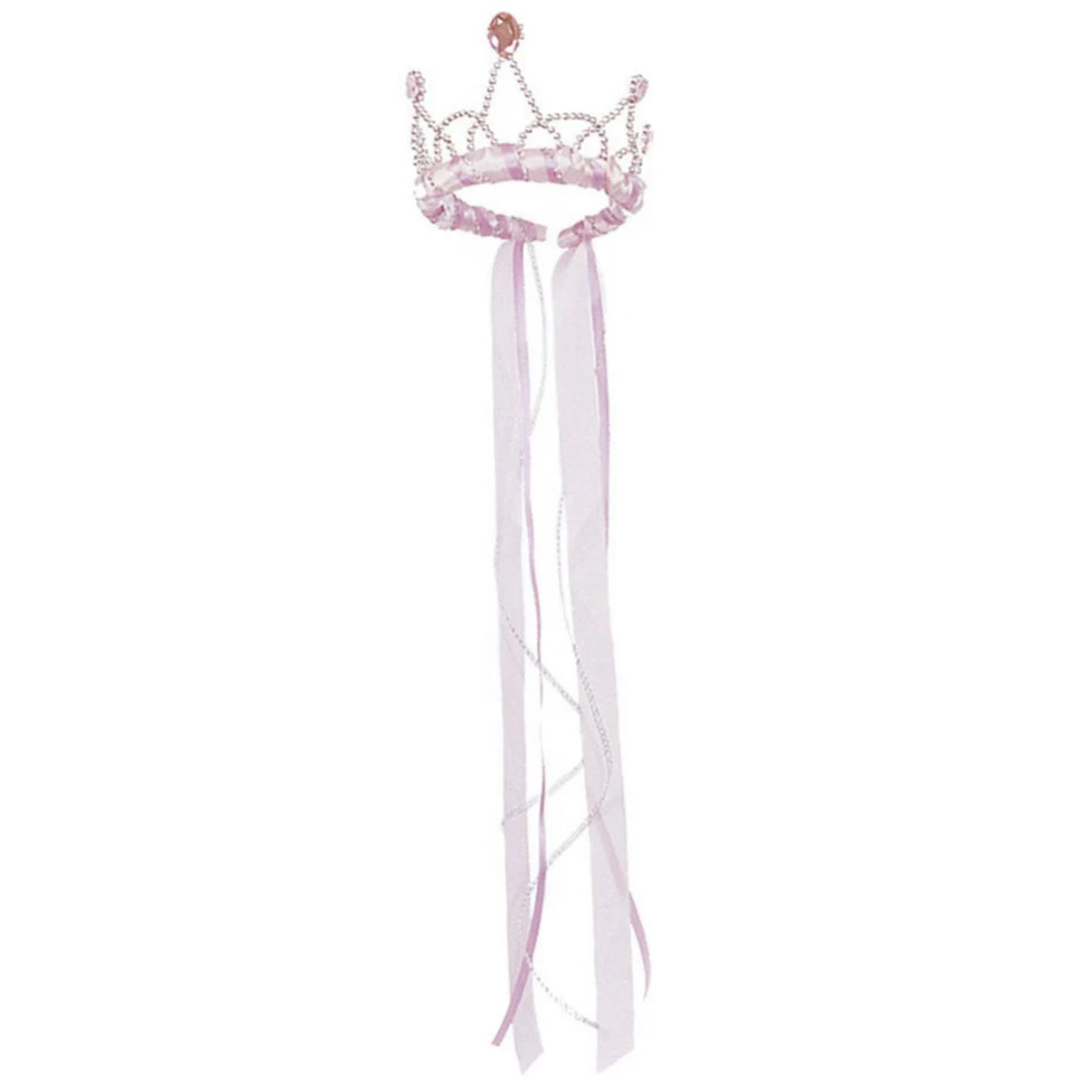 Girl's Light Pink Ribbon Tiara Princess Crown