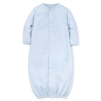 Light blue baby boy converter gown with Kissy Kissy tag