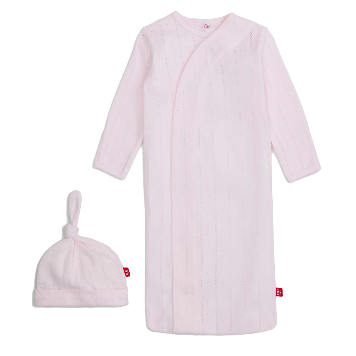 Magnetic Me Pink Pointelle Gown and Hat