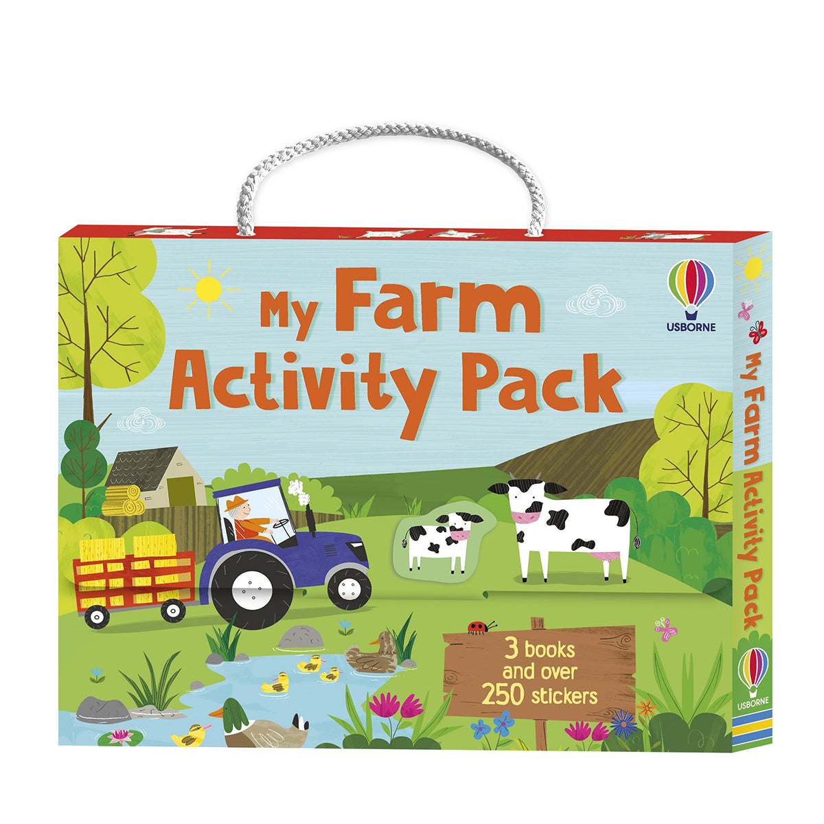 My Farm Activity Pack with colorful design featuring a tractor, cow, and farm scene in a carrying case.
