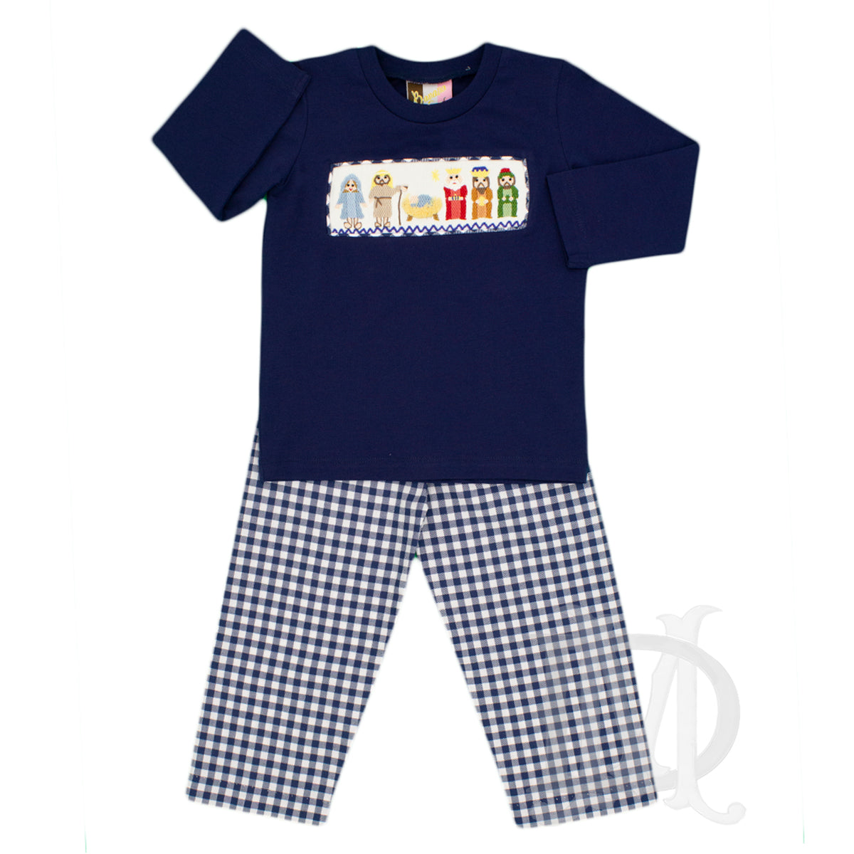 Boy's Christmas Nativity Smocked Pants