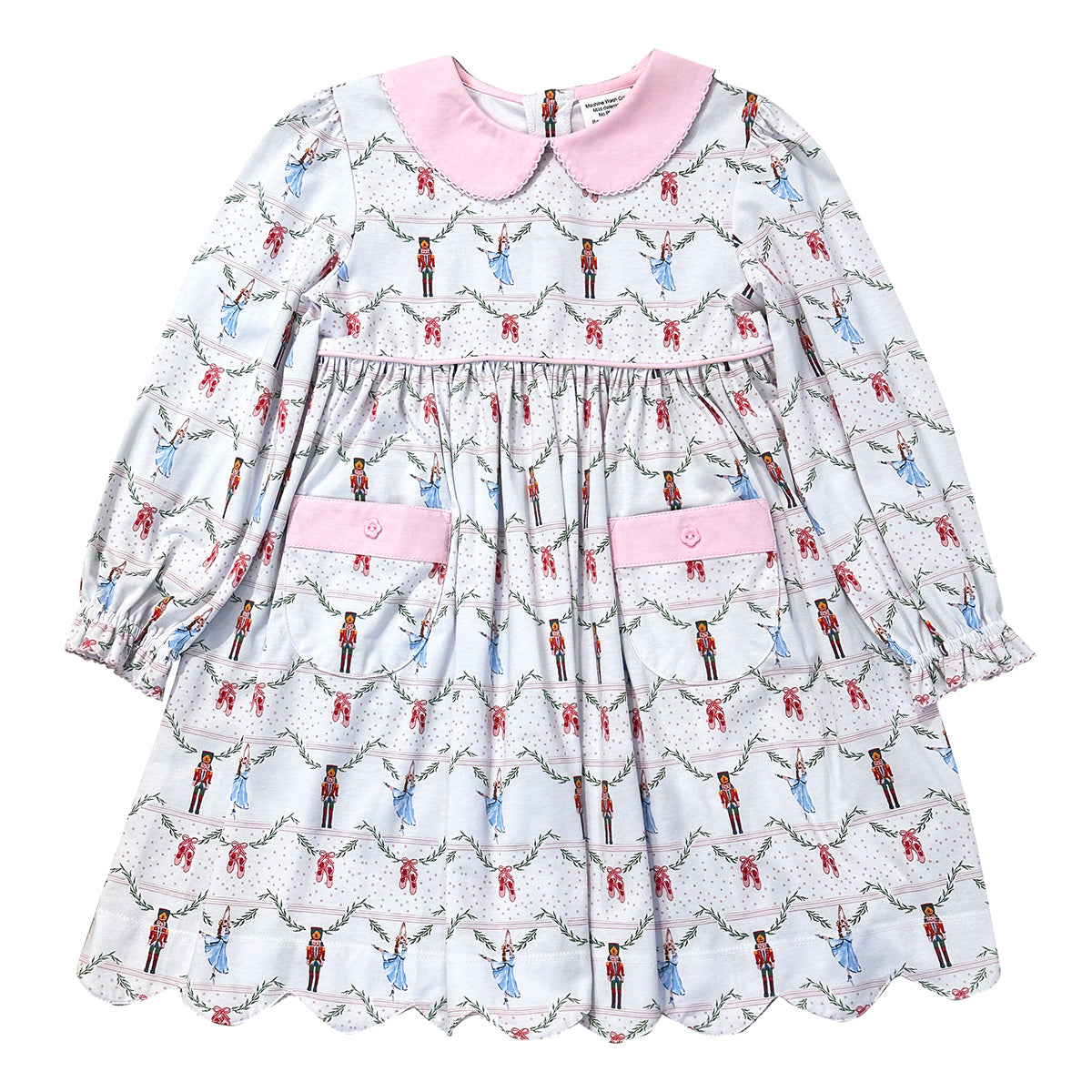 Girl's Nutcracker Ballet Print Dress