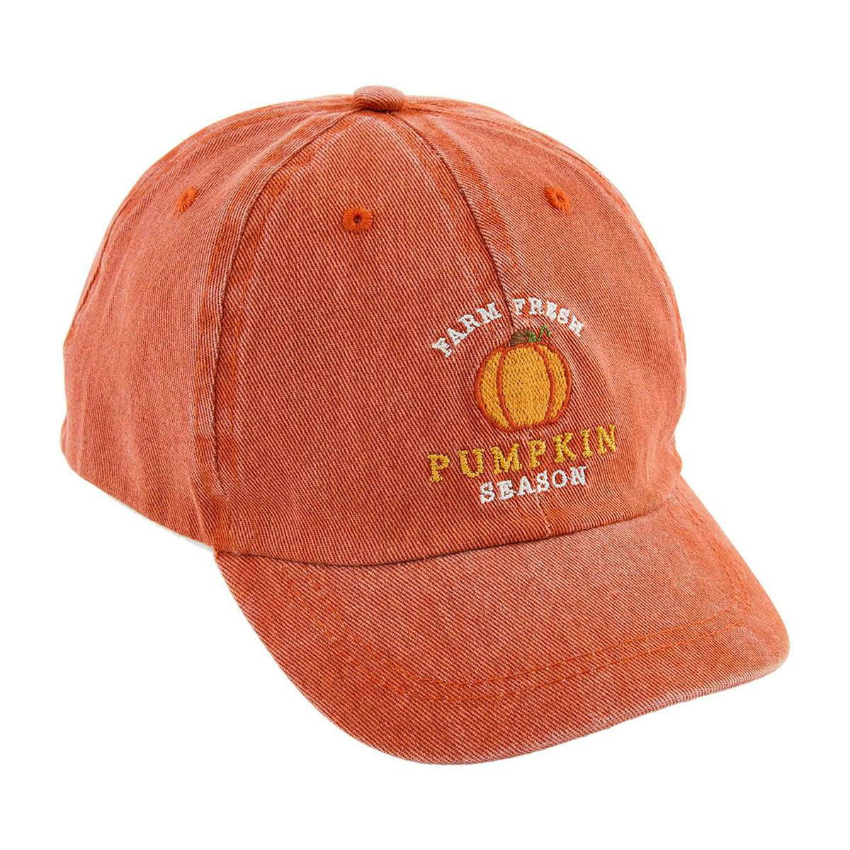 Mud Pie Pumpkin Patch Embroidered Toddler Baseball Hat