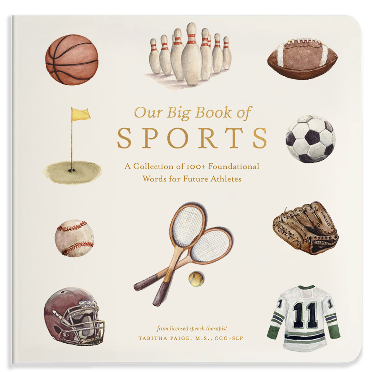 Cover of a children's book titled Our Big Book of Sports by Tabitha Paige
