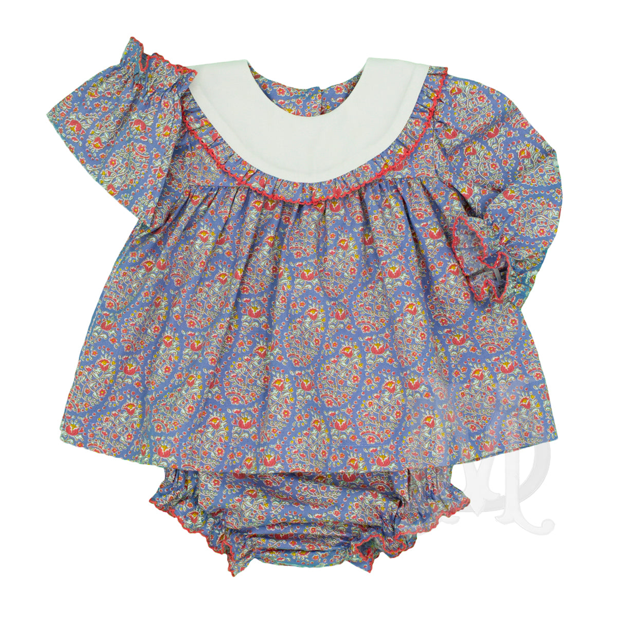 Girl's Paisley Floral Bloomer Set