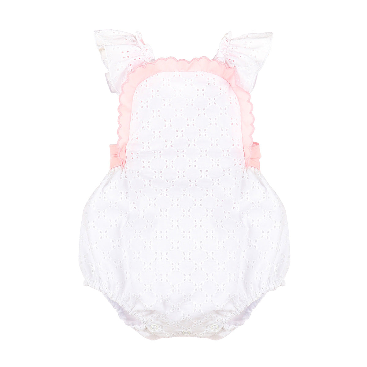 White Eyelet Passenger Princess Baby Girl's Bubble by Sophie & Lucas