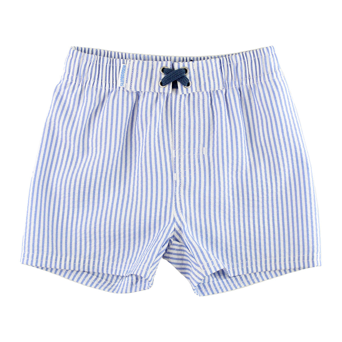 RuggedButts Baby Boy's Periwinkle Stripe Swim Trunks Toddler Swimsuits