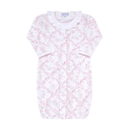 Baby Girl's Pink Bears Trellis Converter Gown