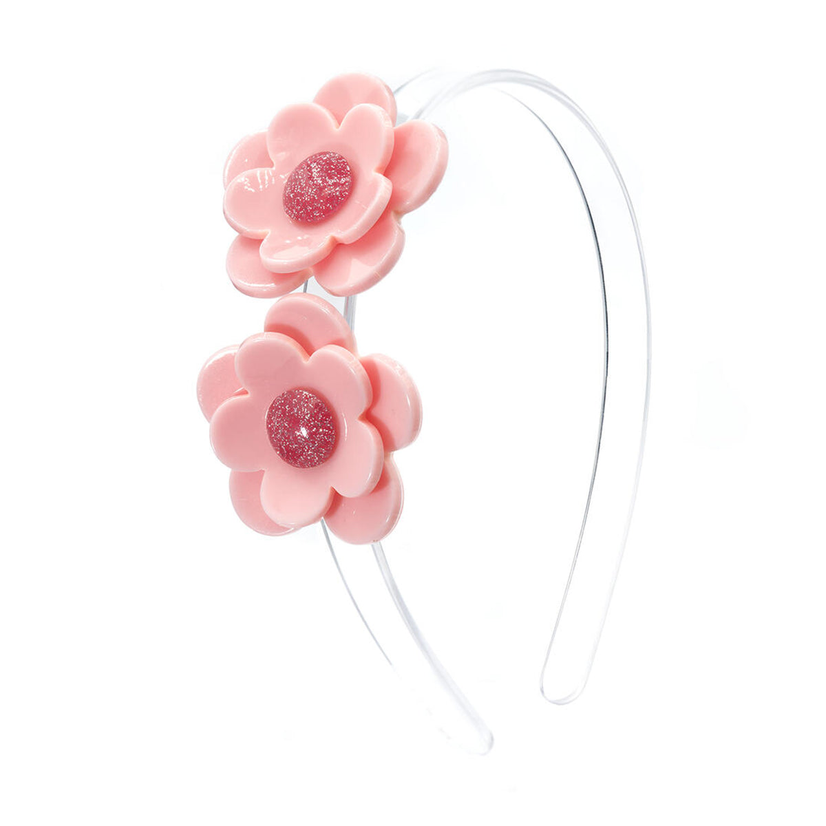 Pink Camellias Acrylic Headband by Lilies & Roses