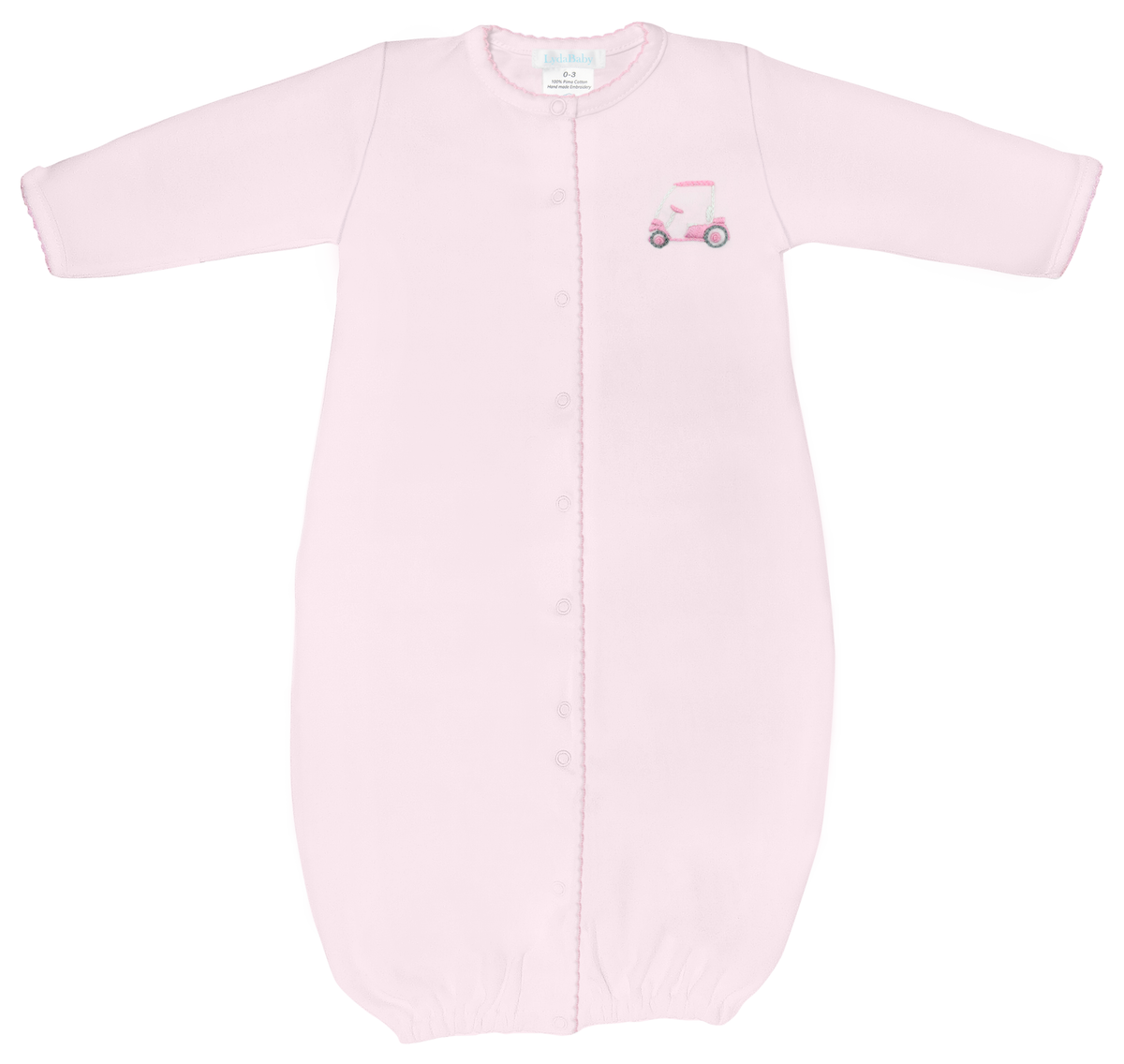 Girl's Pink Pima Cotton Golf Game Converter Gown