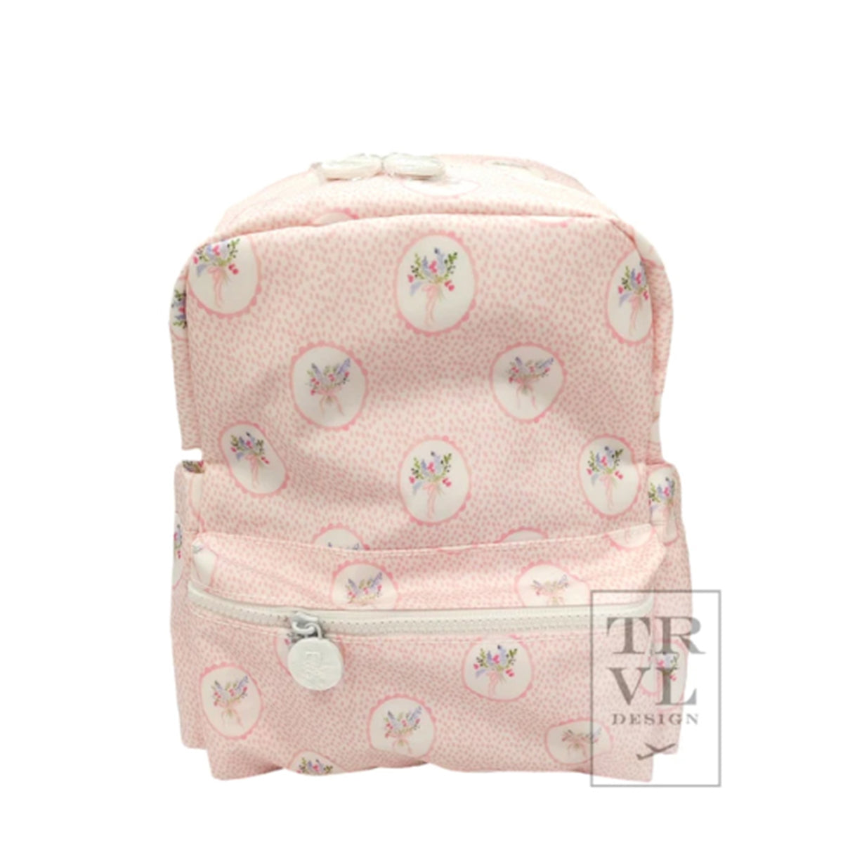 TRVL Design Toddler Backpack Pink Medallion Mini Backer 