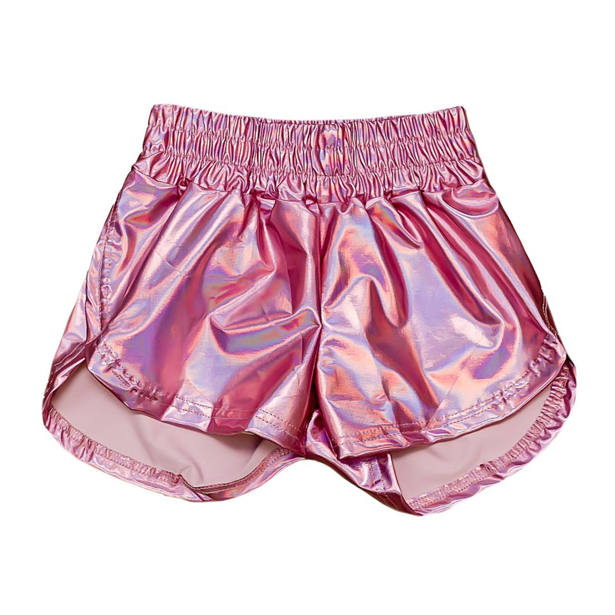 Little Girl's Pink Metallic Shorts