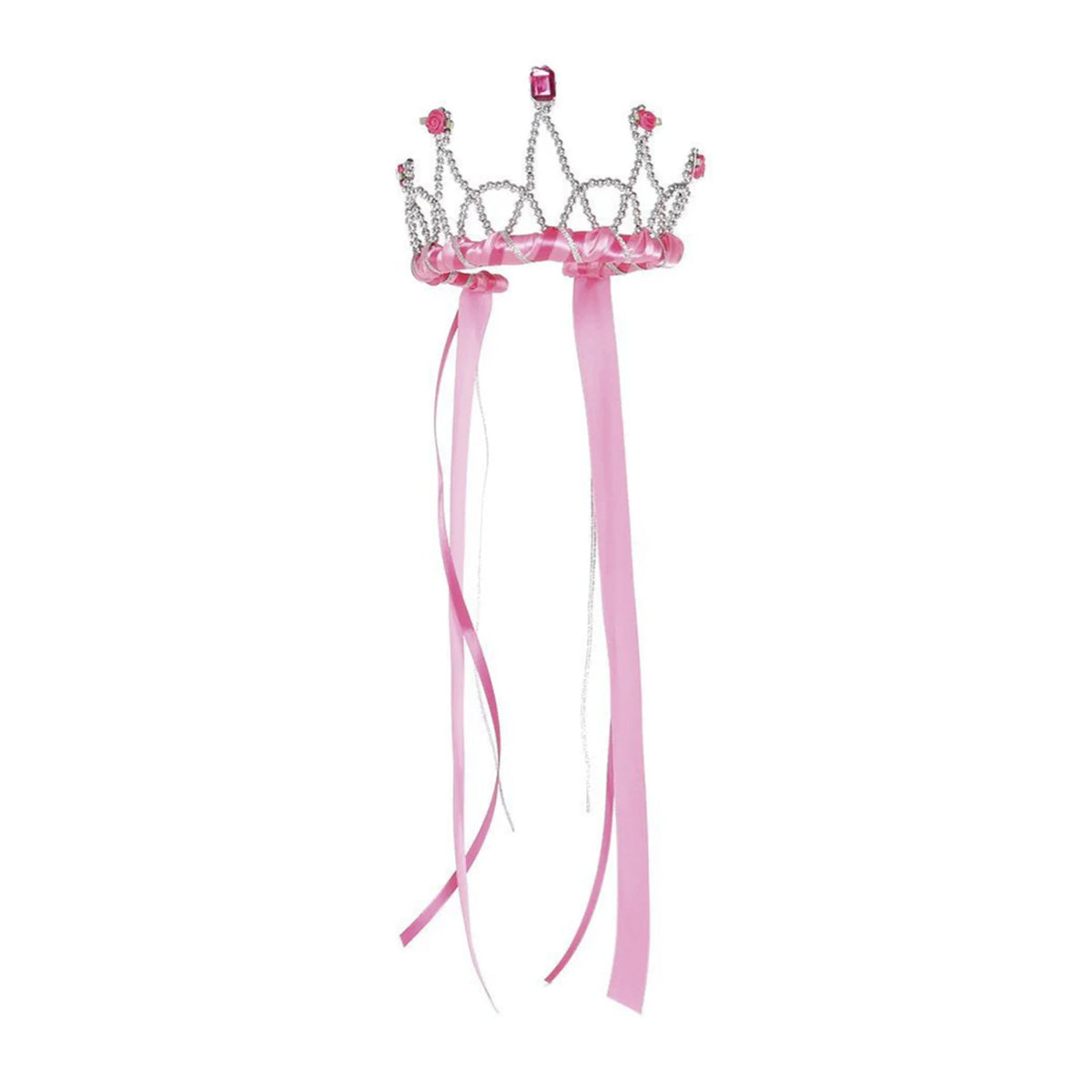 Little Girl's Pink Ribbon Tiara Princess Crown